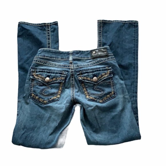 Silver Suki Mid Slim Bootcut Jeans Size 27 - Picture 4 of 8